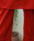 Red Kurta Set With Embroidered Nehru Jacket