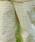 Yellow Striped Suit Jacket Set