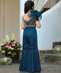 Turquoise Floral Jumpsuit