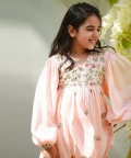 Peach Tencel Sharara Set