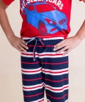 Kids Pure Cotton Red Car Printed Night Suit Set