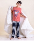 Kids Pure Cotton Red Play Ball Printed Night Suit Set