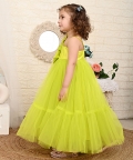 Neon Green Big Bow Dress
