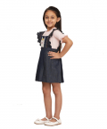 Rainbow Strap Denim Dress Without T-Shirt