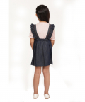 Rainbow Strap Denim Dress Without T-Shirt