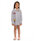 Stipe Shirt With Motifs 