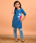 Applique Flower Suit Set