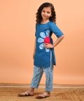 Applique Flower Suit Set