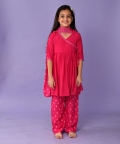 Bandhini Angrakha Set