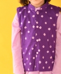Bandhini Nehru Jacket Set