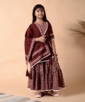 Garnet Sharara Set