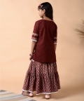 Garnet Sharara Set
