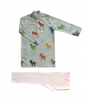 Green Printed Kurta Set