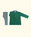 Turquoise Printed Kurta Set