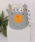 Teddy Round Basket