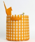 Rabbit Round Basket-Yellow