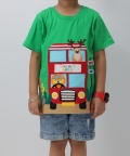 Green Safari Tour Bus T-Shirt