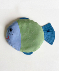 Whitewater Kids Newborn Gift Set Organic Mustard Seed Fish Pillow,Maracas