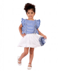Ruffle Combo Dress