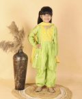 Green Chanderi Suit