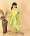 Green Chanderi Suit