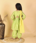 Green Chanderi Suit