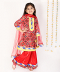 Kurta Set For Girls With Potli