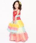 Girl Ruffled Lehenga Choli And Dupatta