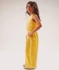 Mehfil Yellow Co-ordinate set for Girls