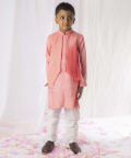 Peach Chinkankari Kurta Set