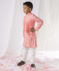 Peach Chinkankari Kurta Set