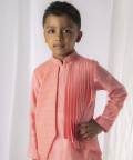Peach Chinkankari Kurta Set