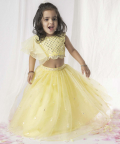 Yellow Mirror Ghaghra Set