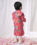 Peacock Kurta Nehru Jacket Set