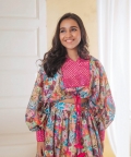 Floral Drawstring Ghaghra Set