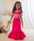 Pink Loaded Sequence Ghaghra Set