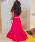 Pink Loaded Sequence Ghaghra Set