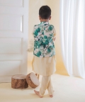 Bold Leaf Neheru With Kurta Churidar Set