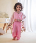 Pink Cape Top With Pant