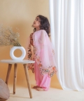 Pink Cape Top With Pant