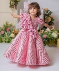 Pink Sequnce CU Gown