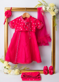 Pink Bandhej Jamna Ghaghra Set (Full Set)
