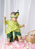 Green Morpankh Jamna Set