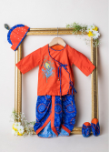 Orange Blue Jamna Set(Boy)