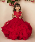 Red 3D Flower 