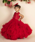 Red 3D Flower 