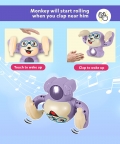 Dancing & Spinning Tumbling Monkey & Light & Music Control