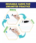 Alphabet Write & Wipe Jumbo Activity Flash Cards 32 Cards

