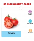 My First Vegetables Flash Cards-36 Cards - Learning Game 
