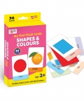 Shapes And Colours Flash Cards-36 Cards -Fun Learning Game 
